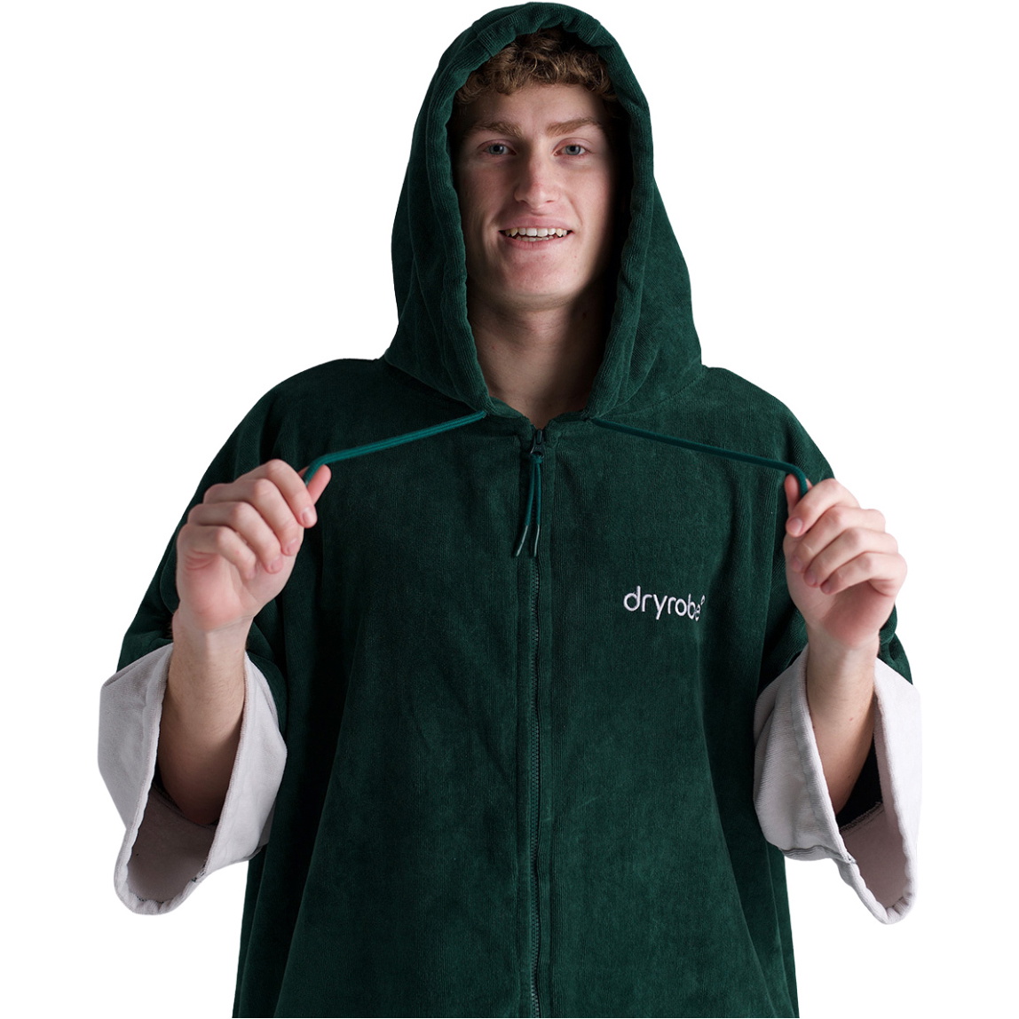 2026 Dryrobe Full-Zip Organic Towel Robe ORGANICFZTRSG - Sycamore Green
